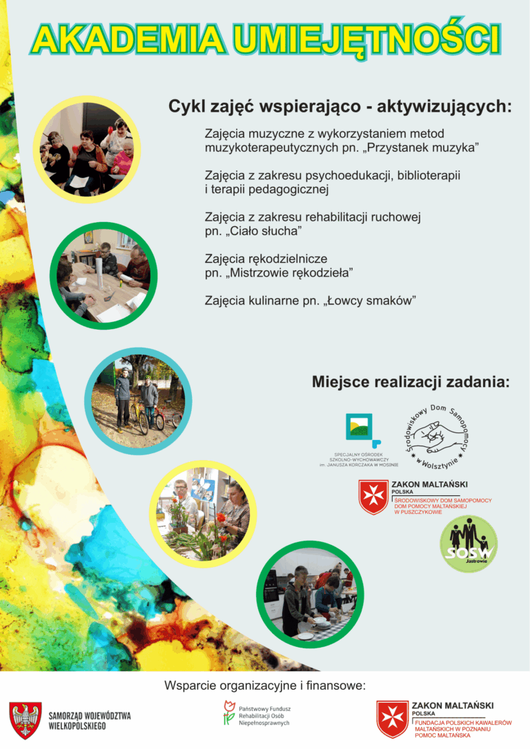 Akademia umiejętności Cykl zajęć wspierająco – aktywizujących